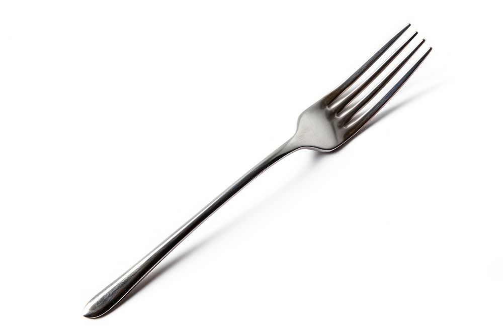 Fork metal white background silverware. AI generated Image by rawpixel.