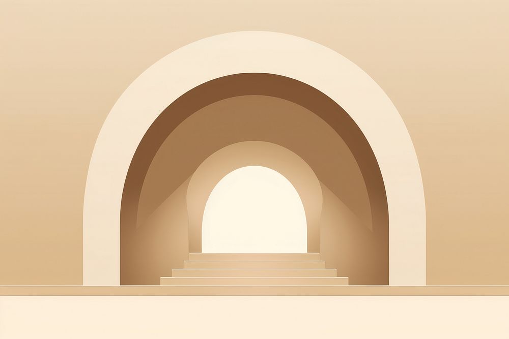 Arch architecture staircase building crypt. AI generated Image by rawpixel.
