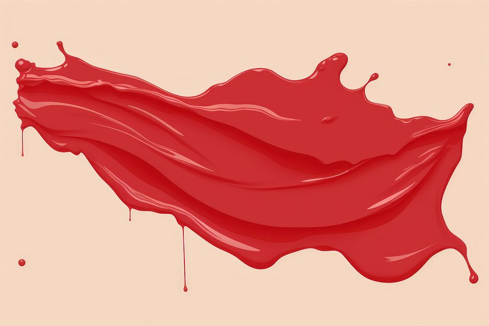 Red art splattered abstract. AI generated Image by rawpixel.