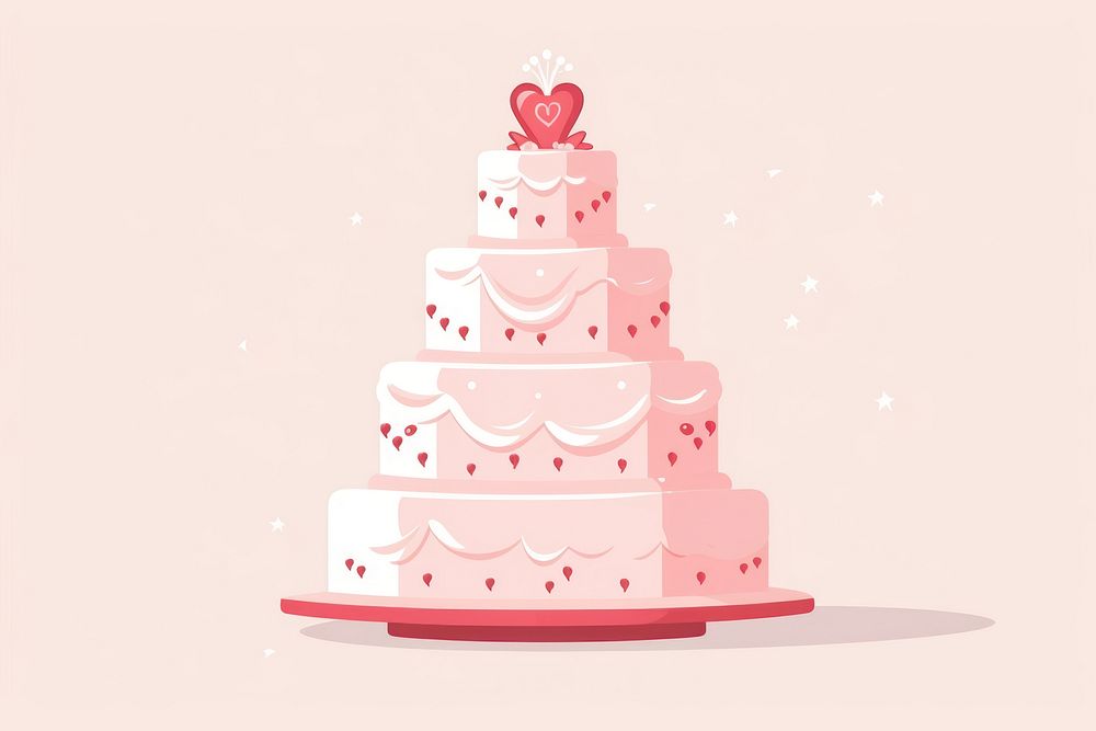 Wedding cake dessert food celebration. AI generated Image by rawpixel.