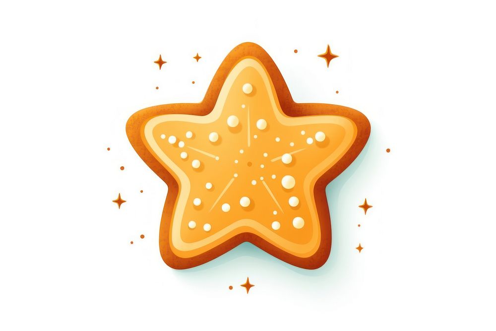 Cookie christmas food white background. AI generated Image by rawpixel.