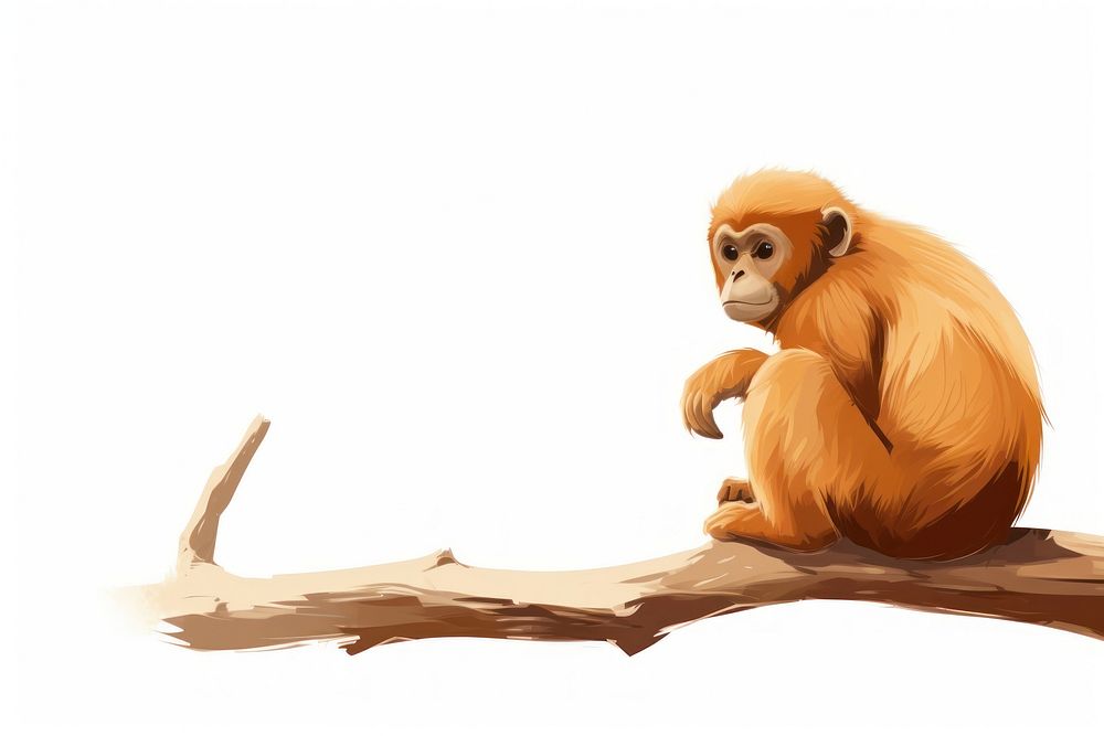 Monkey wildlife drawing animal. 