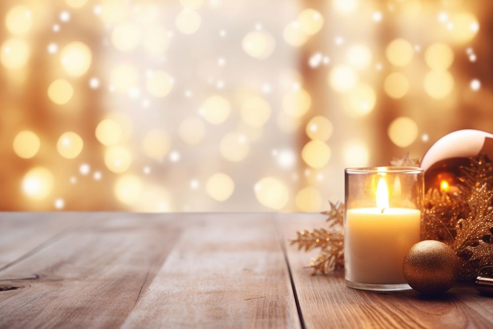 Christmas christmas lighting candle. AI generated Image by rawpixel.