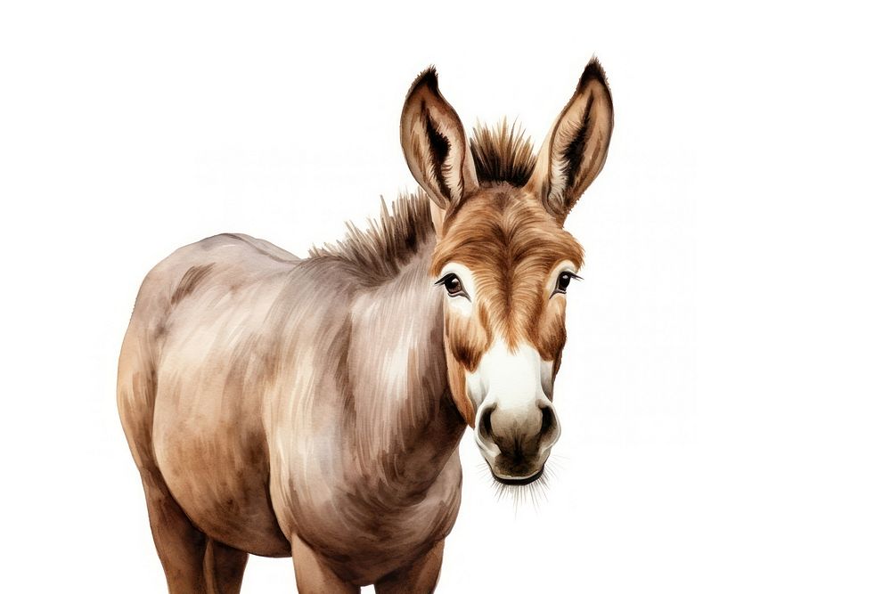 Donkey mammal animal horse. AI generated Image by rawpixel.