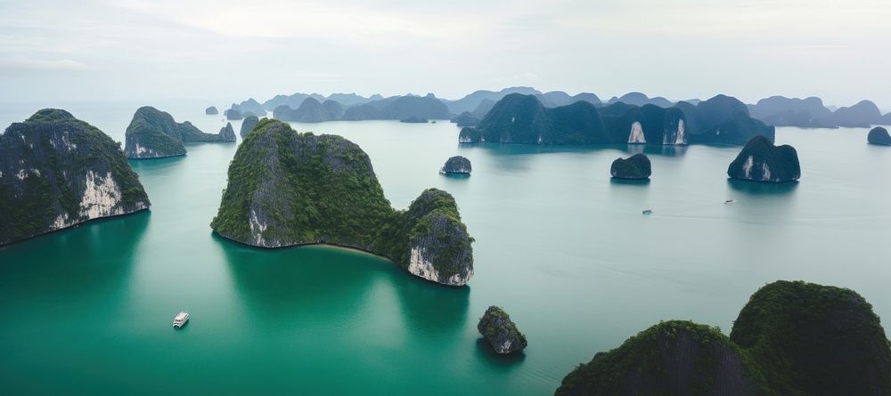 Vietnam halong bay outdoors nature coast. 