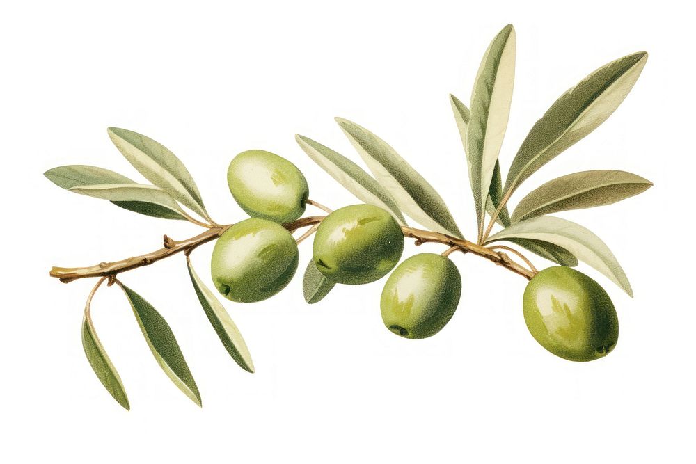 Olive branch plant leaf tree. AI generated Image by rawpixel.
