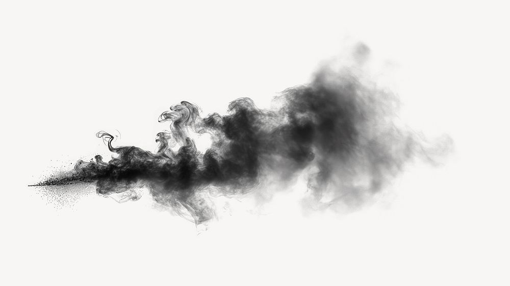 Water fog spray black smoke black background. AI generated Image by rawpixel.