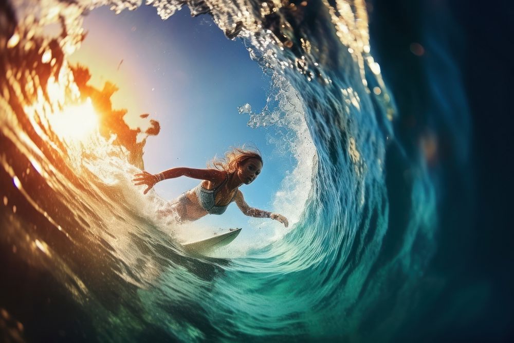 Sports ocean underwater adventure. AI generated Image by rawpixel.