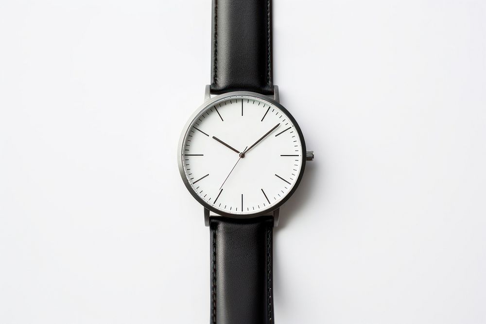 Watch wristwatch number white background. AI generated Image by rawpixel.