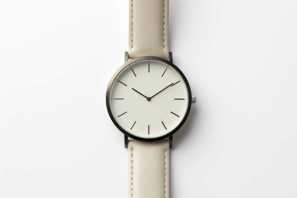 Watch wristwatch number white background. AI generated Image by rawpixel.