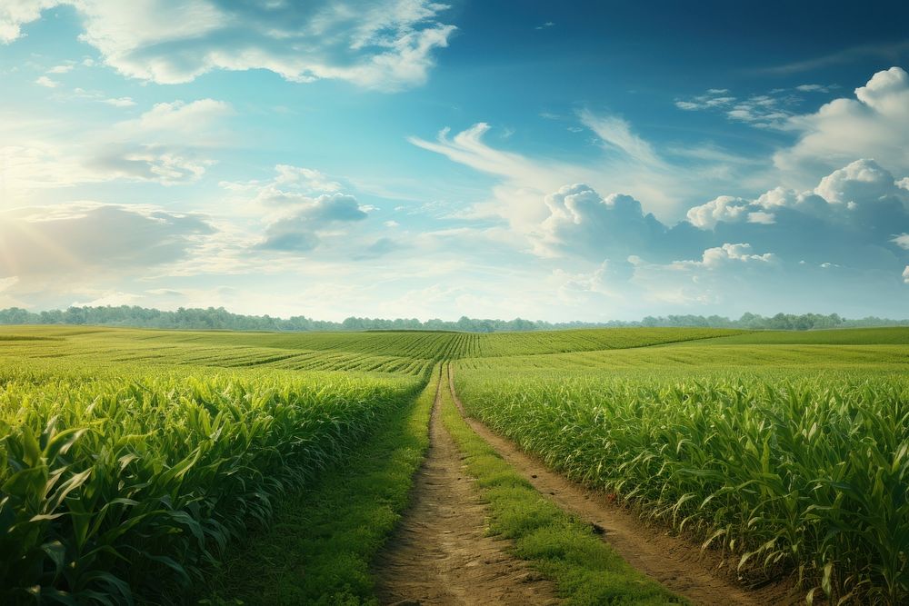 Agriculture landscape outdoors horizon