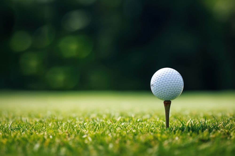 Golf ball outdoors sports nature. AI generated Image by rawpixel.