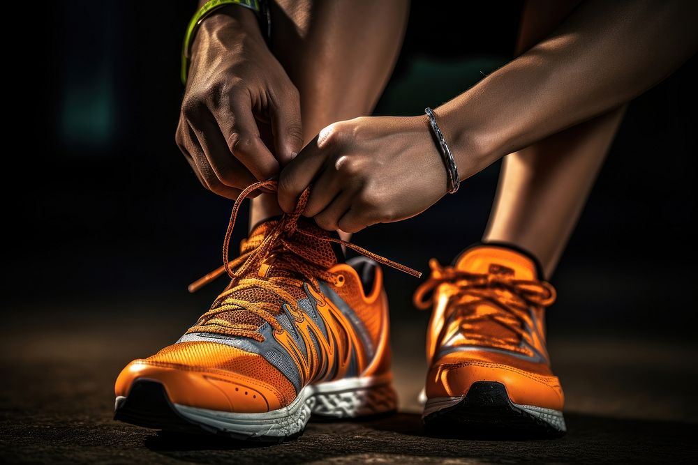 Sports shoes footwear hand determination. AI generated Image by rawpixel.