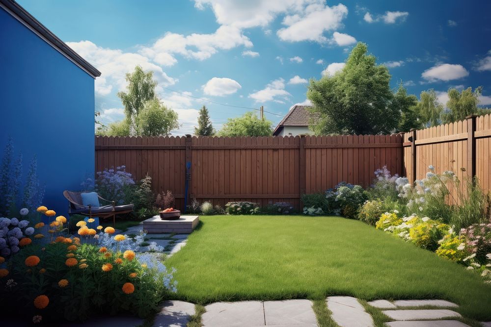 Backyard outdoors nature garden. AI generated Image by rawpixel.