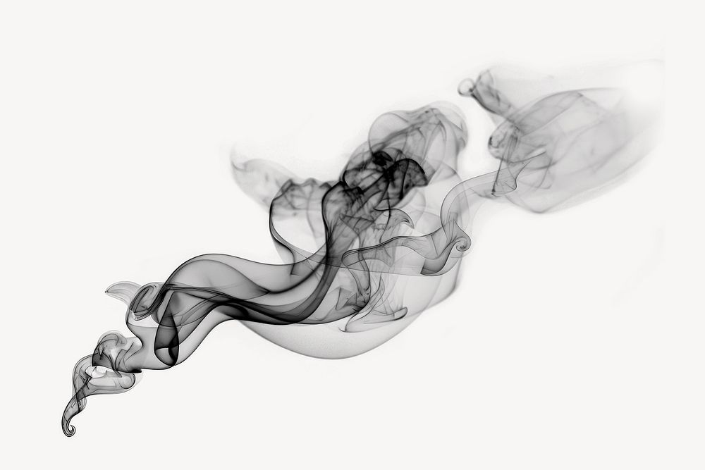 Smoke smoking black black background. AI generated Image by rawpixel.