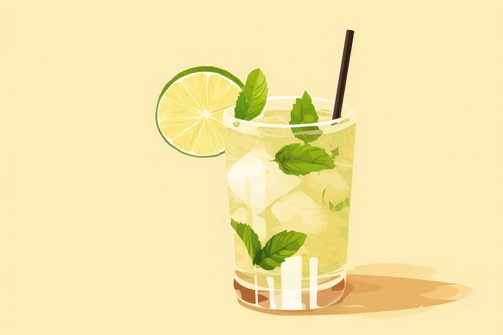 Mojito cocktail mojito drink food. AI generated Image by rawpixel.