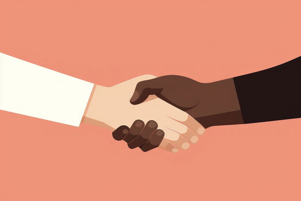 Handshake agreement appliance greeting. AI generated Image by rawpixel.