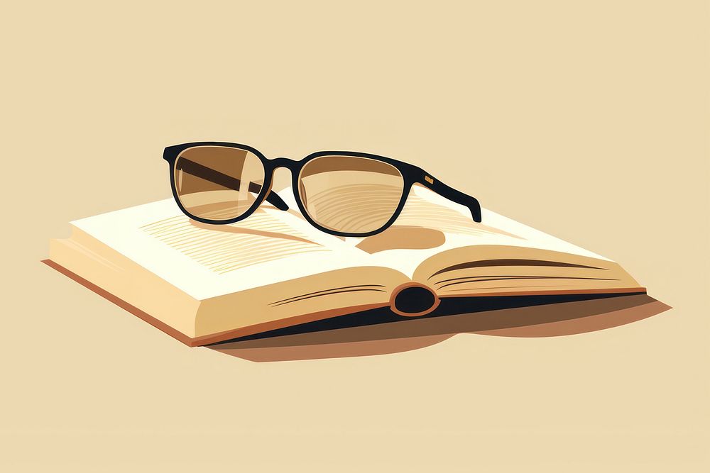 Student boy book publication sunglasses. AI generated Image by rawpixel.