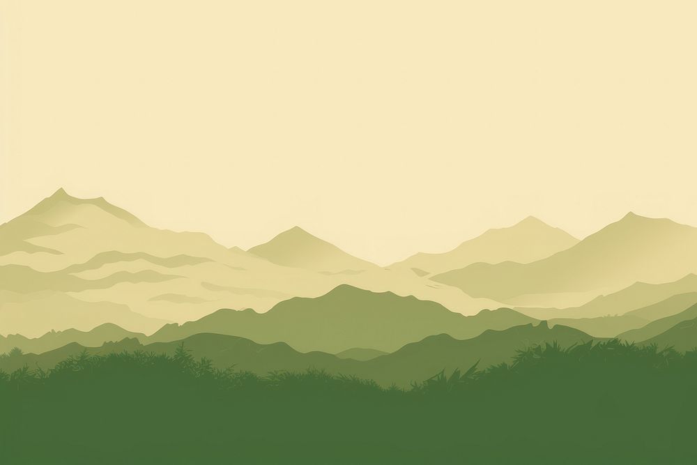 Green mountain range backgrounds landscape outdoors. AI generated Image by rawpixel.