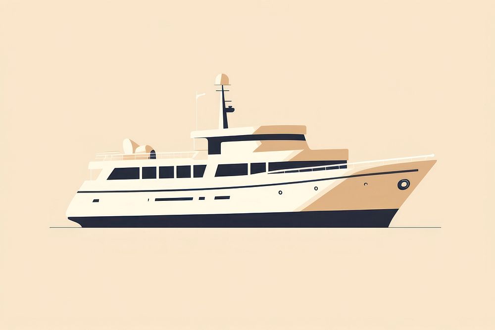 Modern ship vehicle yacht boat. AI generated Image by rawpixel.