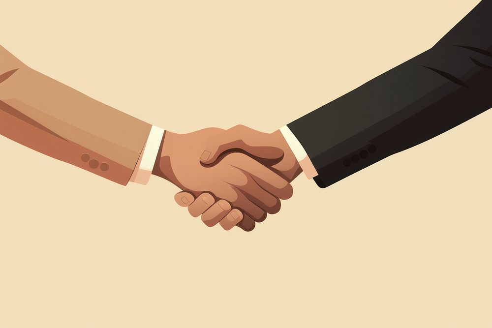 Handshake togetherness agreement appliance. AI generated Image by rawpixel.