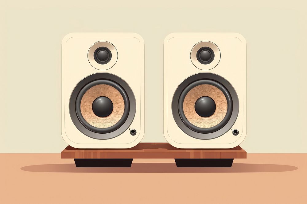 Speakers electronics wood loudspeaker.