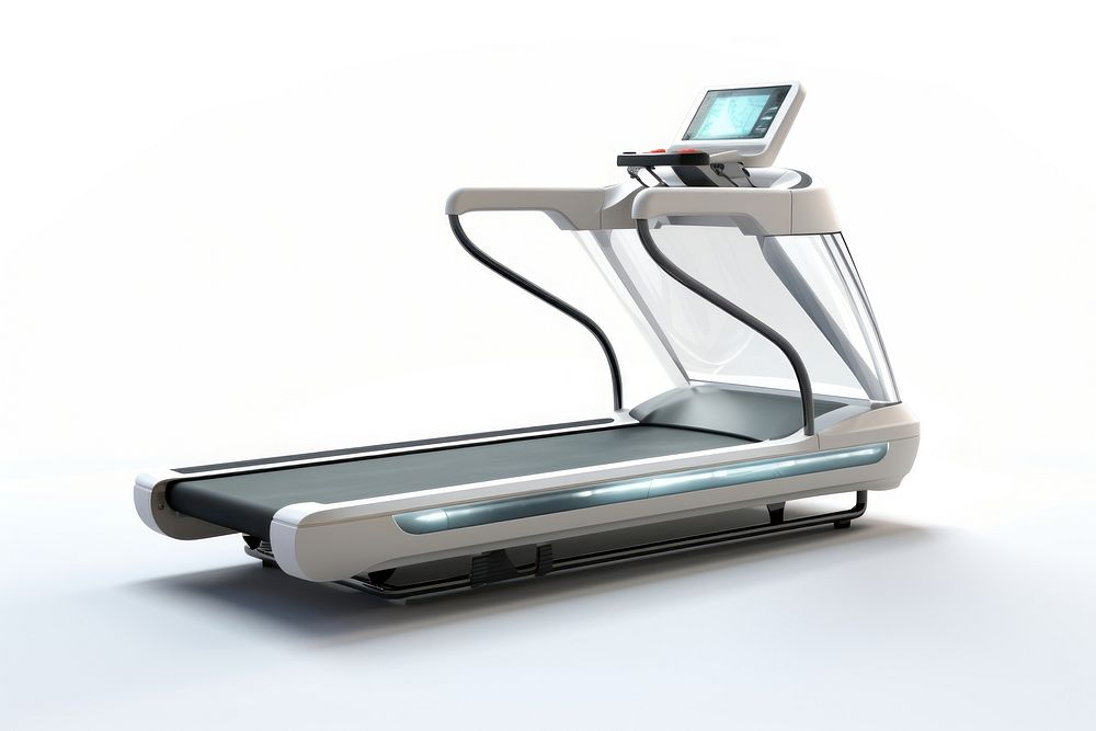 Treadmill treadmill white background transportation. AI generated Image by rawpixel.