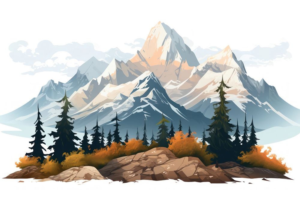 Mountain wilderness landscape outdoors. AI generated Image by rawpixel.
