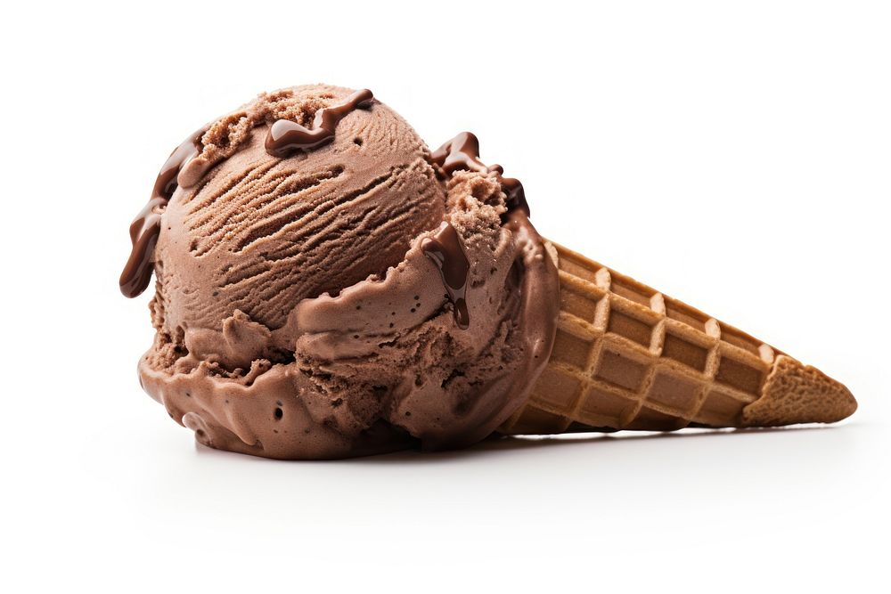 Chocolate ice cream dessert food freshness. AI generated Image by rawpixel.