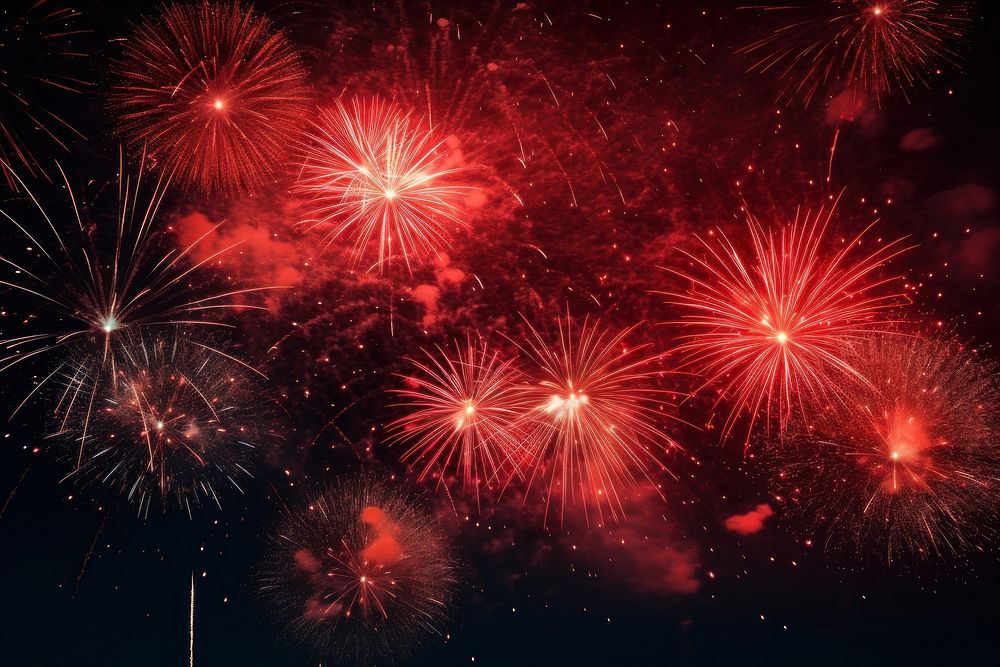 Fireworks night outdoors sky.