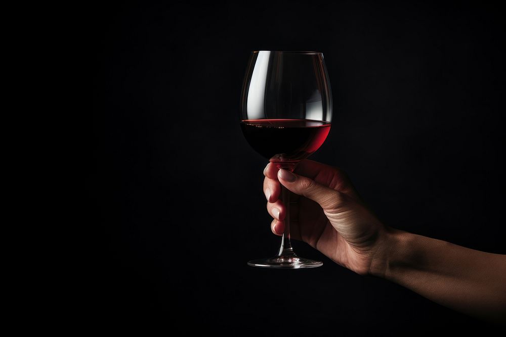 Glass wine holding drink. AI generated Image by rawpixel.