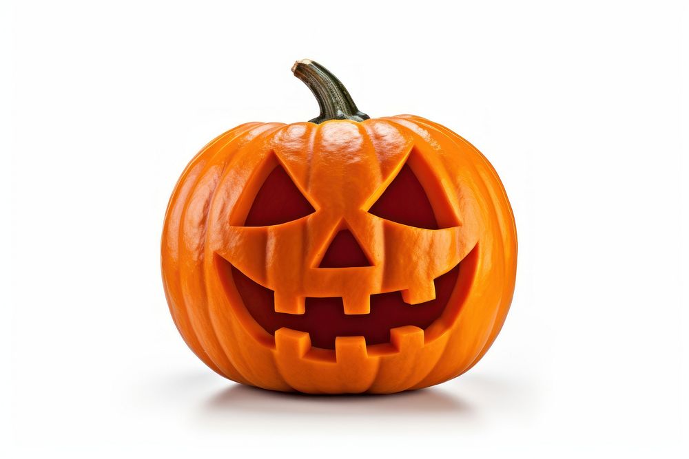 Halloween jack-o'-lantern vegetable pumpkin. AI generated Image by rawpixel.