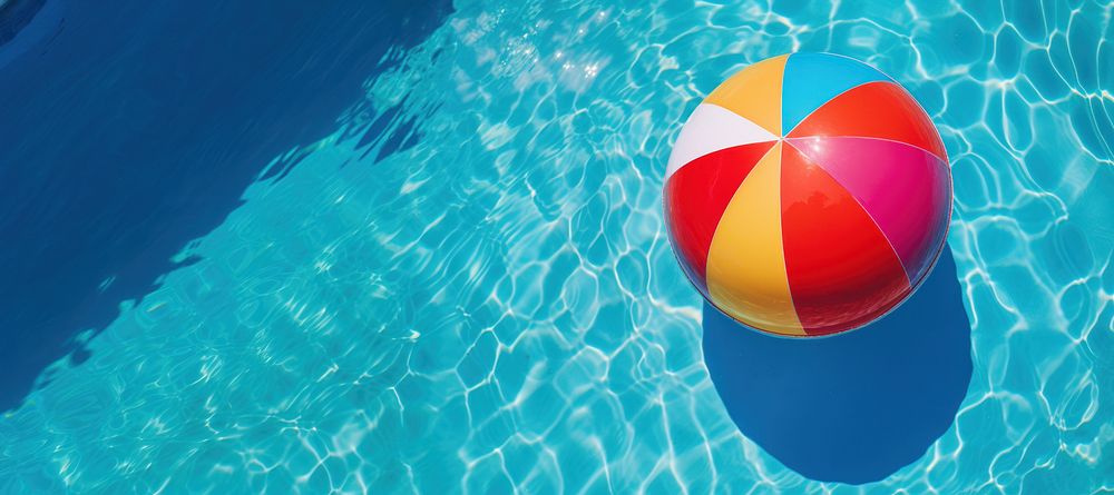 Colorful beach ball outdoors sphere summer. AI generated Image by rawpixel.