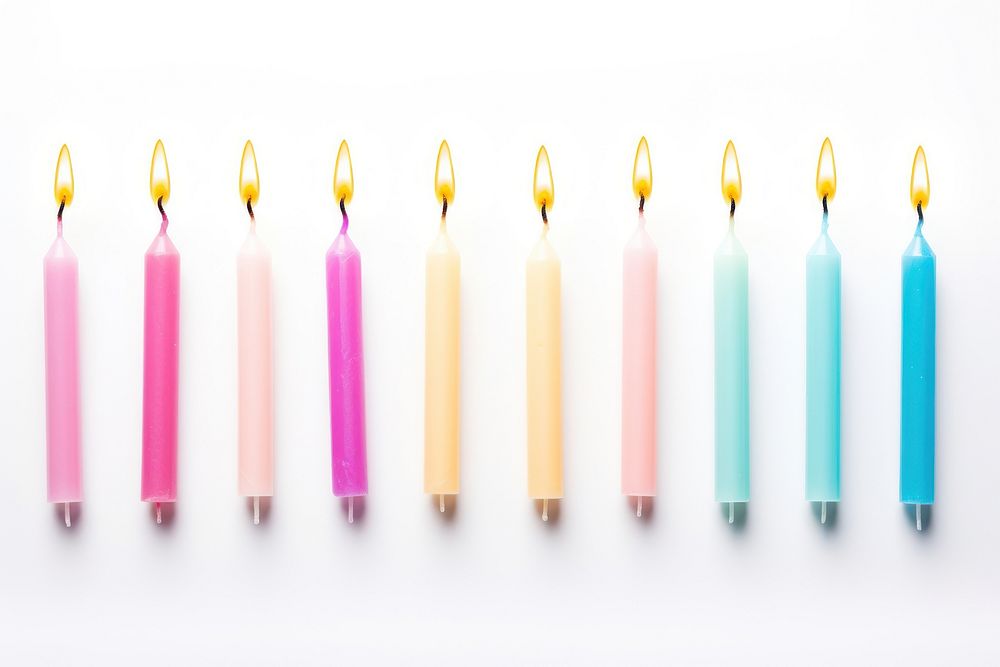 Birthday candles fire spirituality arrangement. AI generated Image by rawpixel.