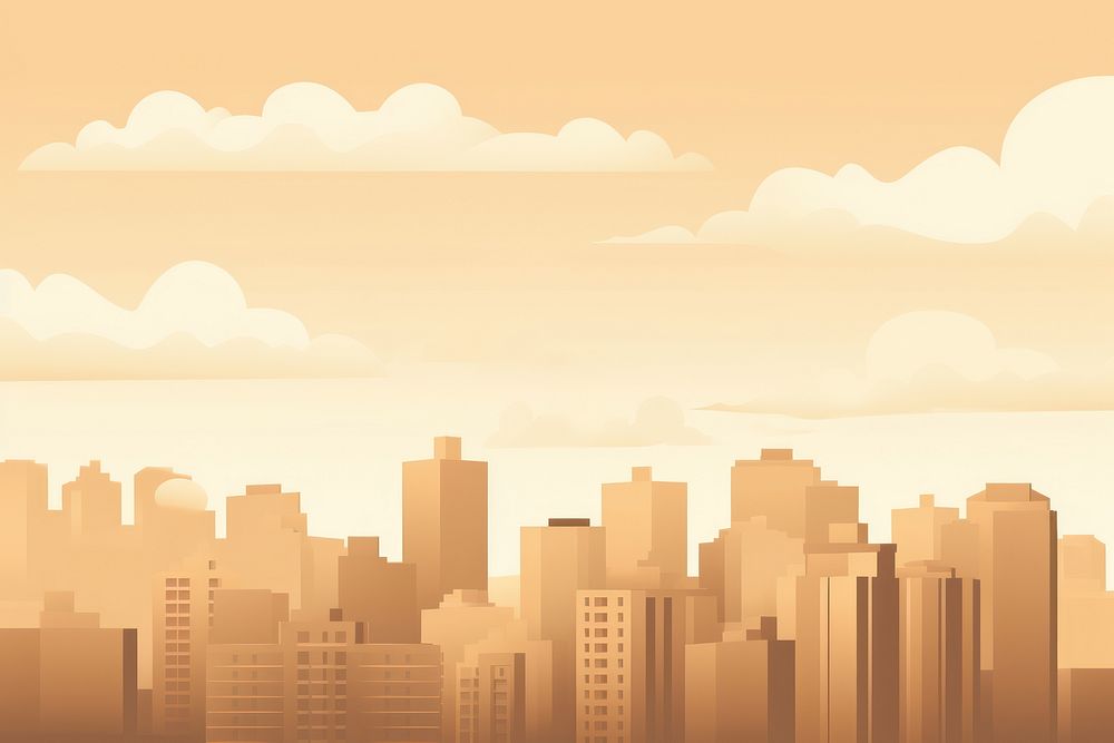 City sky architecture backgrounds cityscape. AI generated Image by rawpixel.