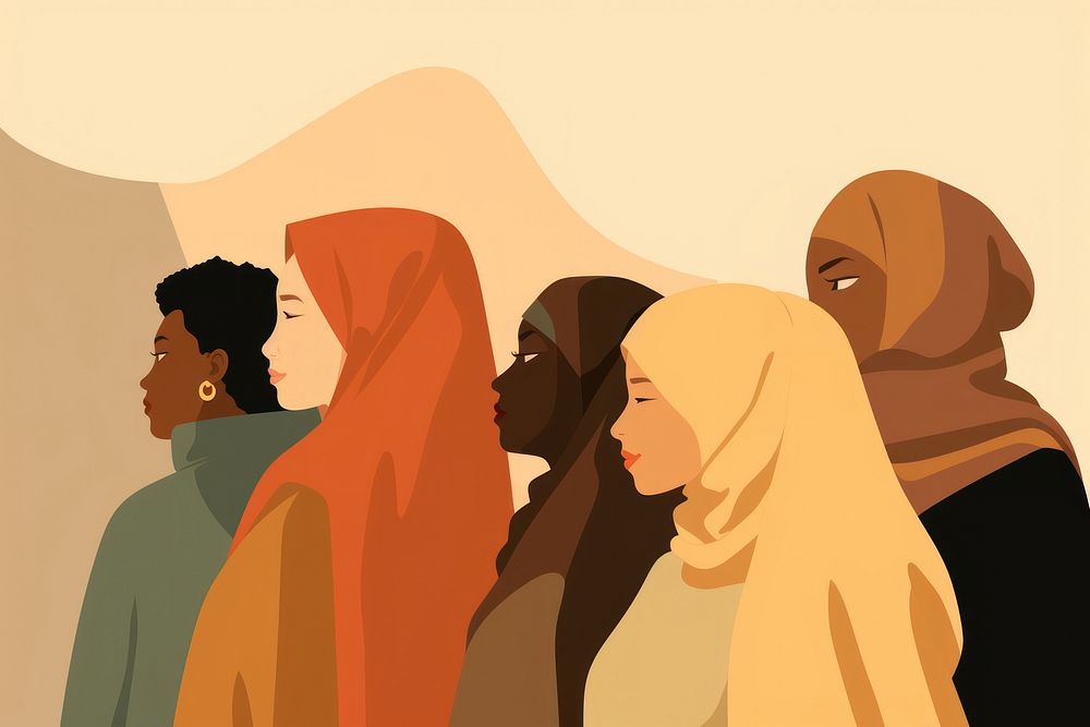 Diverse muslim people drawing adult art. AI generated Image by rawpixel.