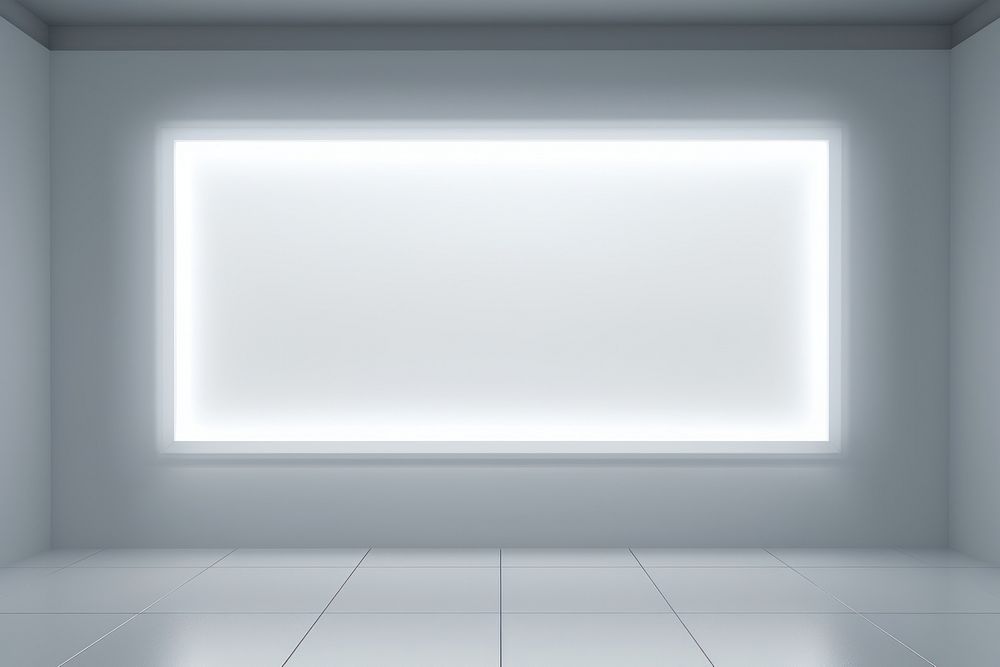 Screen white architecture illuminated. AI generated Image by rawpixel.