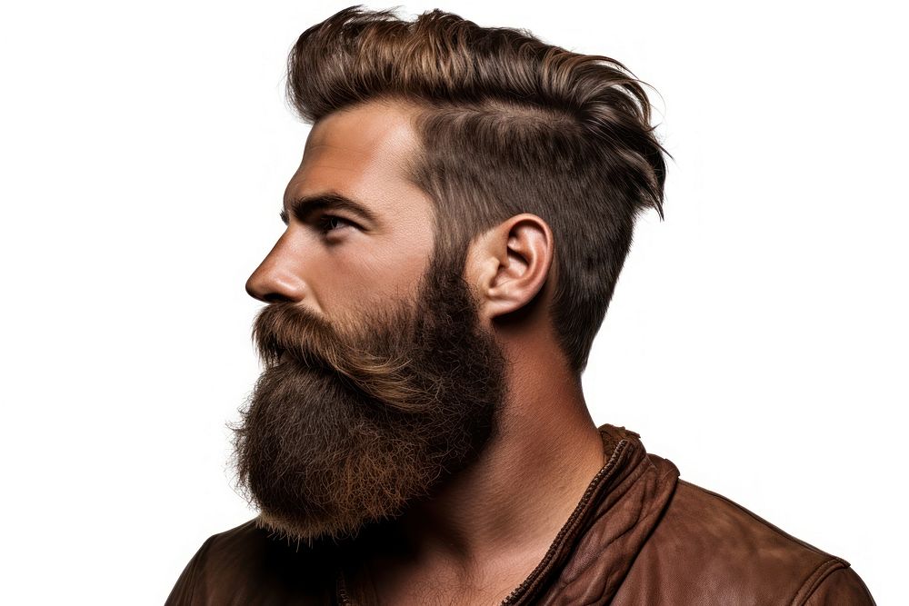 Brown beard adult men individuality. AI generated Image by rawpixel.