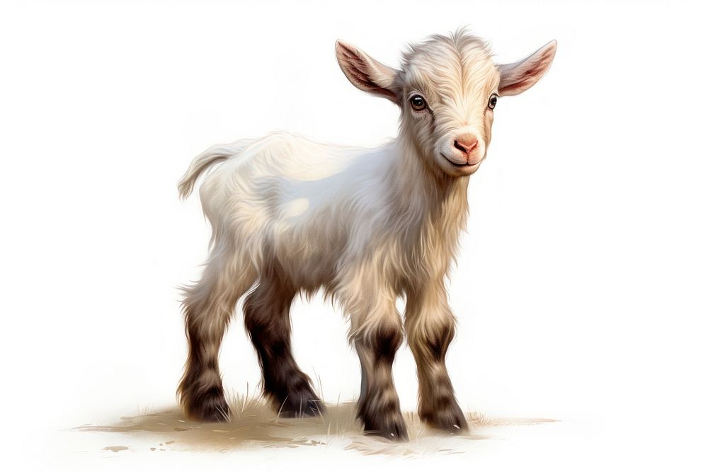 Baby goat livestock mammal animal. AI generated Image by rawpixel.