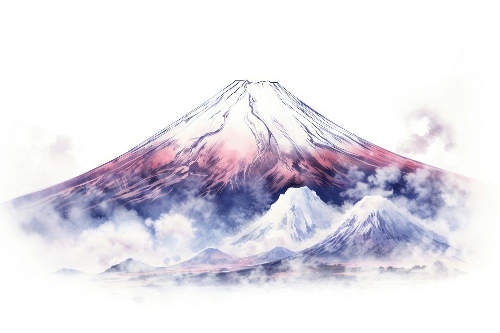 Mount fuji mountain outdoors volcano. AI generated Image by rawpixel.