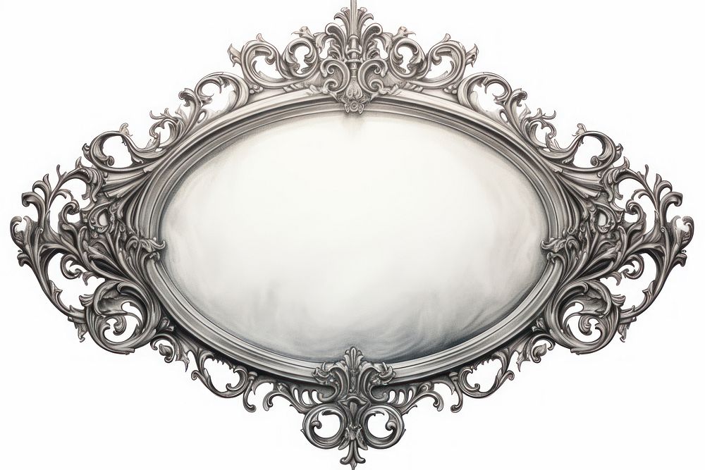 Antique mirror architecture furniture dishware. AI generated Image by rawpixel.