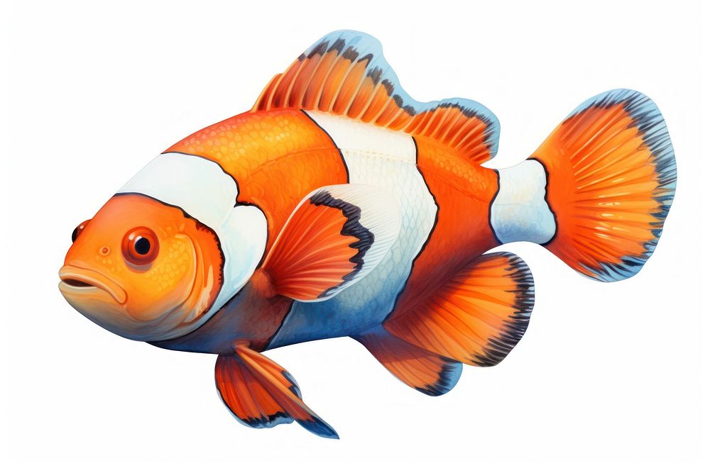 Clown fish goldfish animal pomacentridae. AI generated Image by rawpixel.