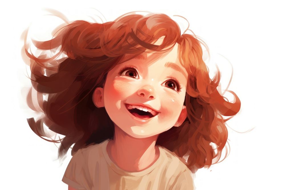Cute happy girl portrait toy. AI generated Image by rawpixel.