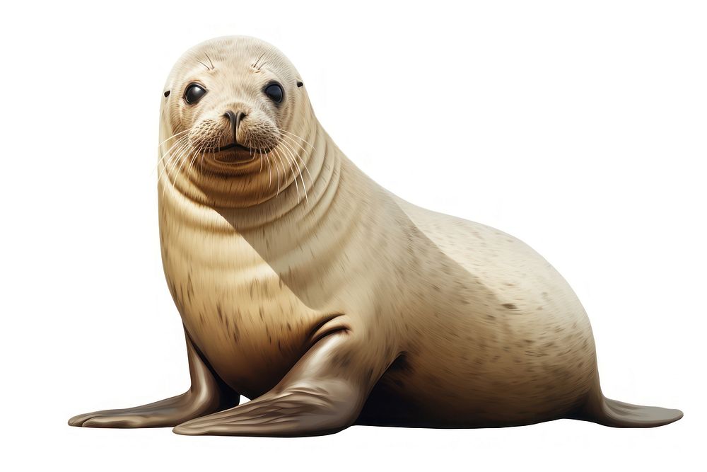 Seal animal mammal underwater. AI generated Image by rawpixel.
