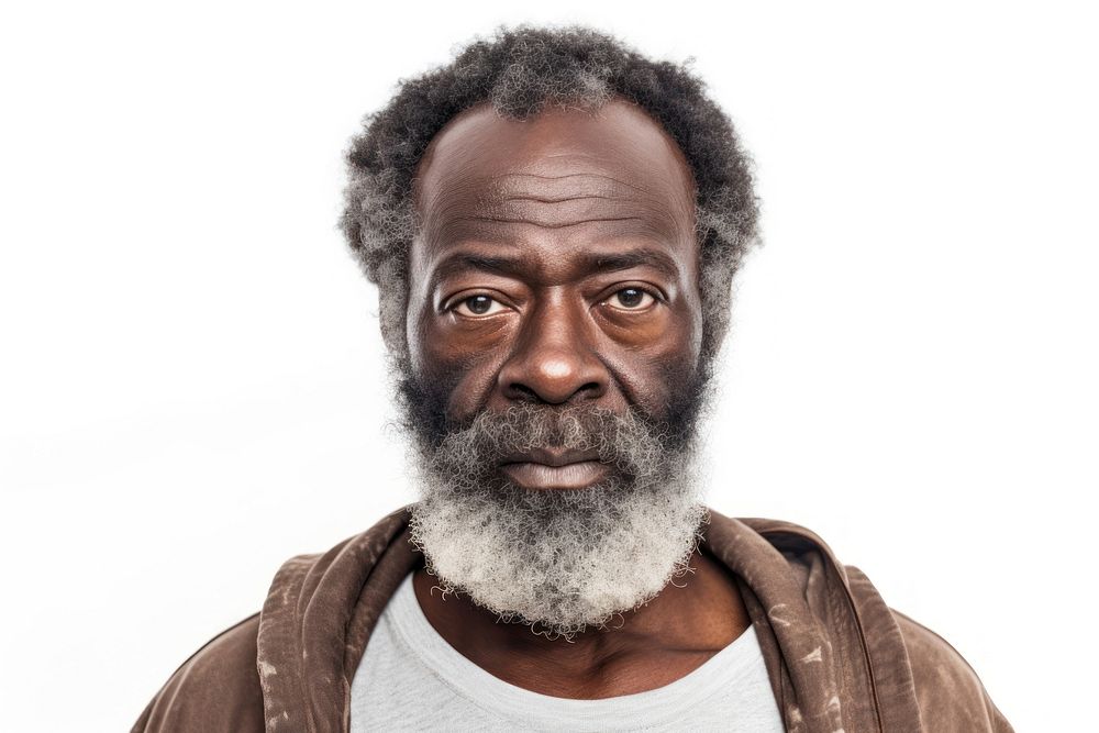Disheveled brown beard portrait adult man. AI generated Image by rawpixel.