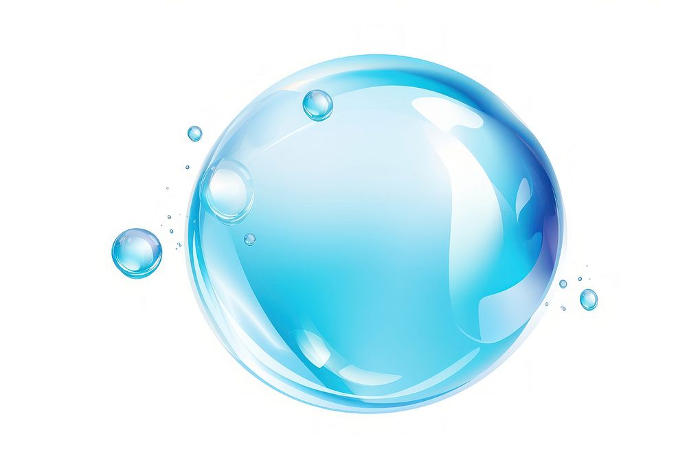 Bubble sphere white background transparent. AI generated Image by rawpixel.