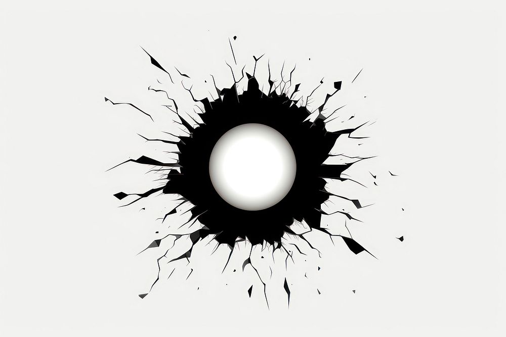 Hole white splattered monochrome. AI generated Image by rawpixel.