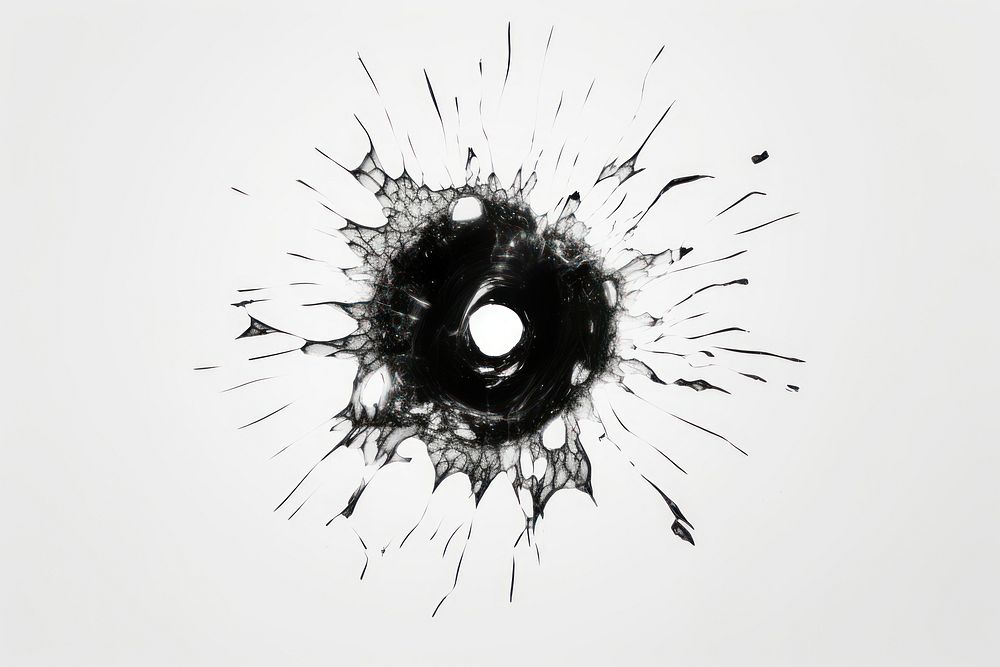 Hole drawing sketch white background. AI generated Image by rawpixel.