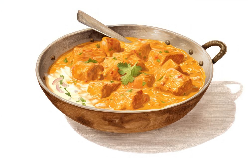 Tasty butter chicken curry dish food stew meal. AI generated Image by rawpixel.