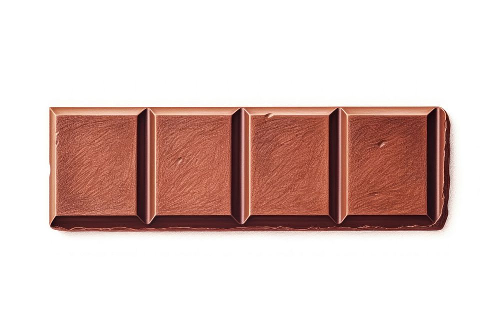 Chocolate bar dessert food white background. AI generated Image by rawpixel.